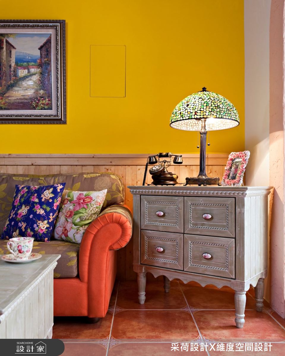 18坪新成屋(5年以下)＿鄉村風客廳案例圖片＿采荷設計X維度空間設計＿采荷X維度_12之7