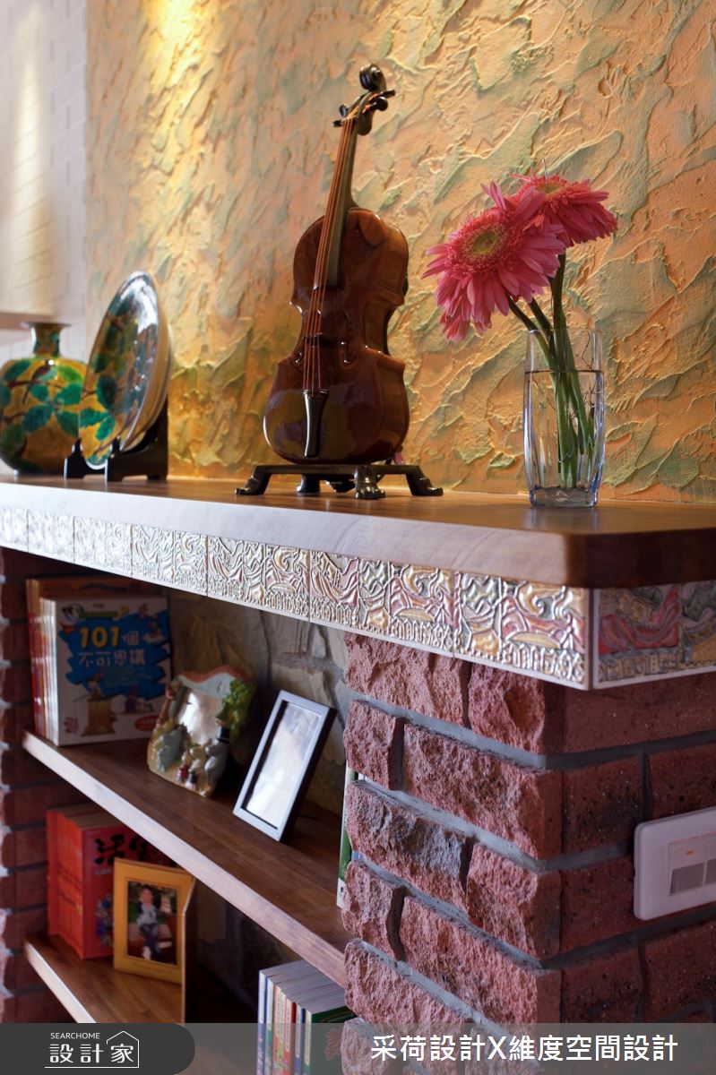 18坪新成屋(5年以下)＿鄉村風客廳案例圖片＿采荷設計X維度空間設計＿采荷X維度_12之15