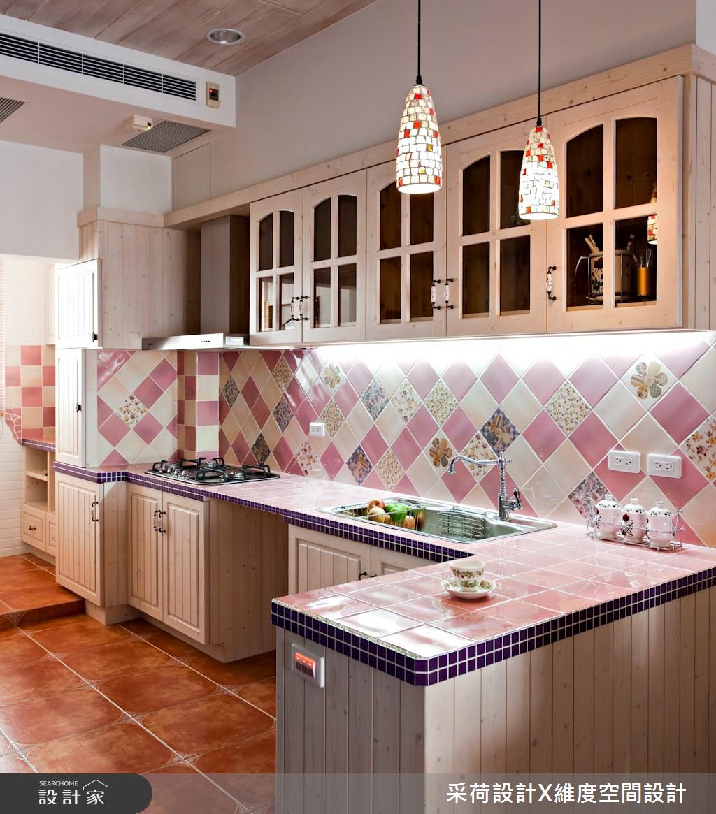 18坪新成屋(5年以下)＿鄉村風廚房案例圖片＿采荷設計X維度空間設計＿采荷X維度_12之23