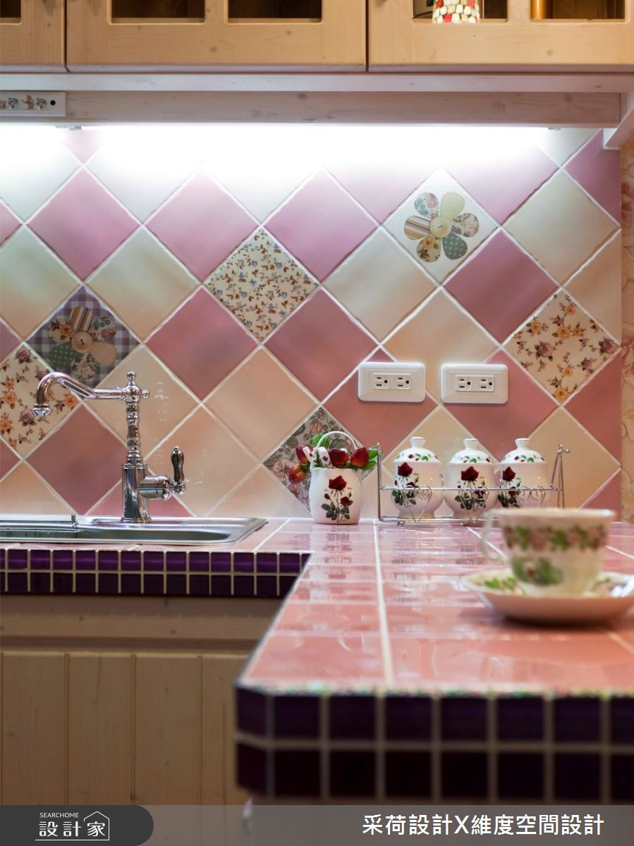 18坪新成屋(5年以下)＿鄉村風廚房案例圖片＿采荷設計X維度空間設計＿采荷X維度_12之25