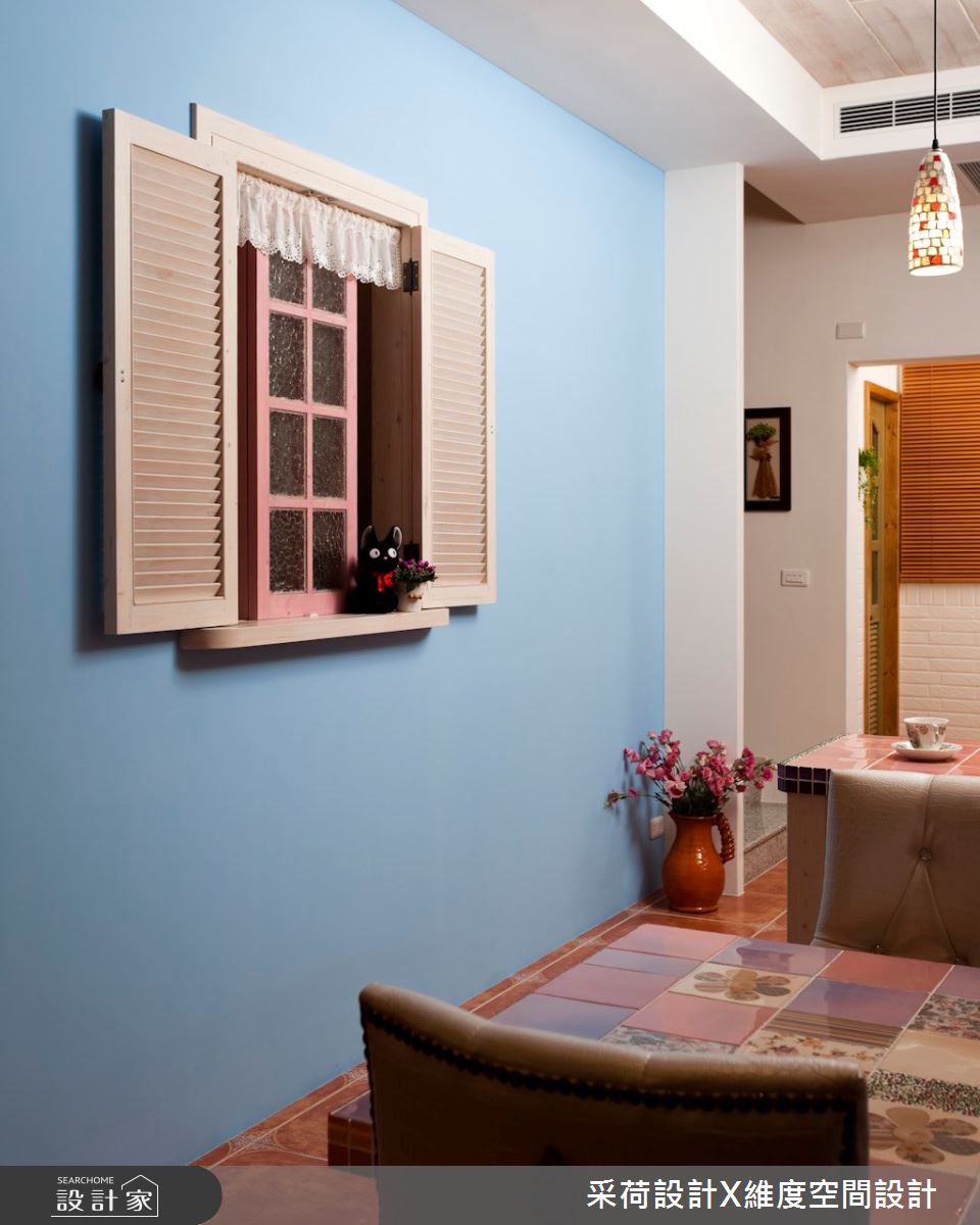 18坪新成屋(5年以下)＿鄉村風餐廳案例圖片＿采荷設計X維度空間設計＿采荷X維度_12之26