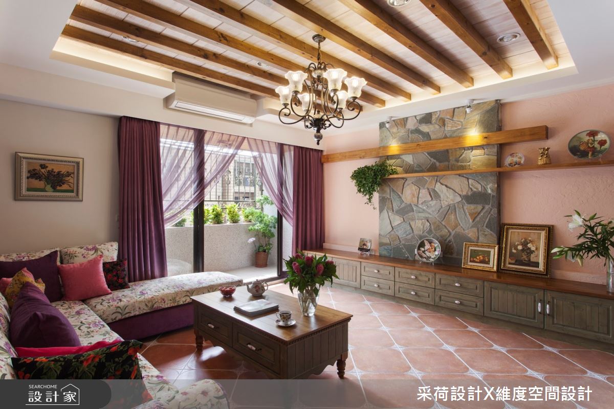 55坪中古屋(5~15年)＿鄉村風客廳案例圖片＿采荷設計X維度空間設計＿采荷X維度_13之4
