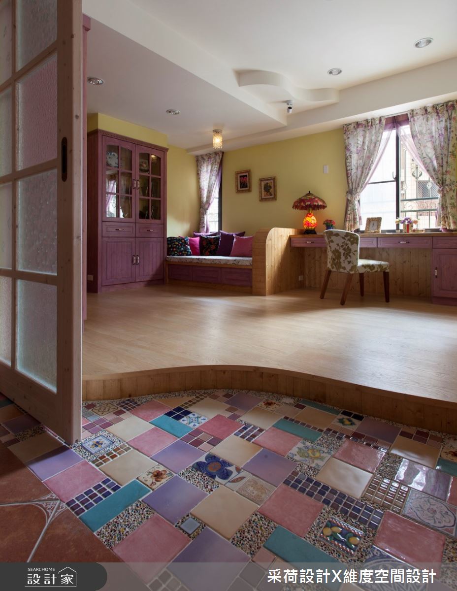 55坪中古屋(5~15年)＿鄉村風書房多功能室案例圖片＿采荷設計X維度空間設計＿采荷X維度_13之21