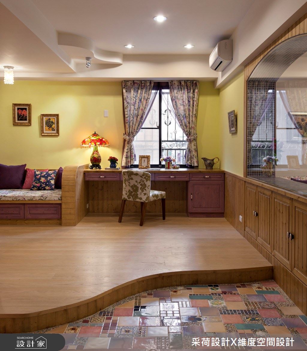 55坪中古屋(5~15年)＿鄉村風書房多功能室案例圖片＿采荷設計X維度空間設計＿采荷X維度_13之22