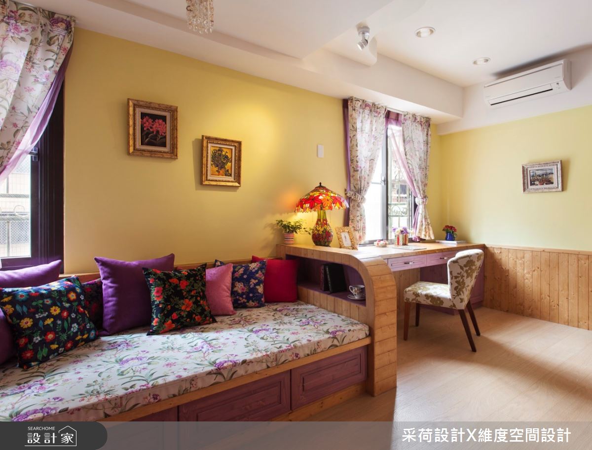 55坪中古屋(5~15年)＿鄉村風書房臥榻多功能室案例圖片＿采荷設計X維度空間設計＿采荷X維度_13之23