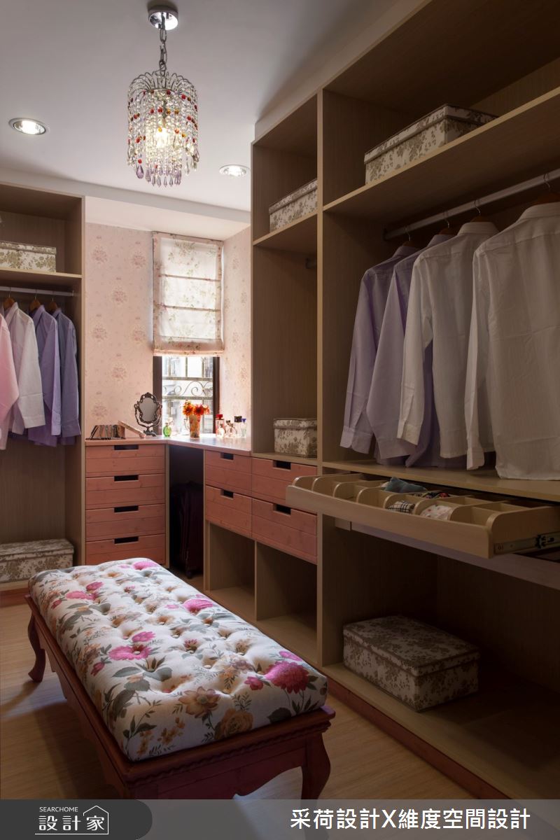 55坪中古屋(5~15年)＿鄉村風更衣間案例圖片＿采荷設計X維度空間設計＿采荷X維度_13之31