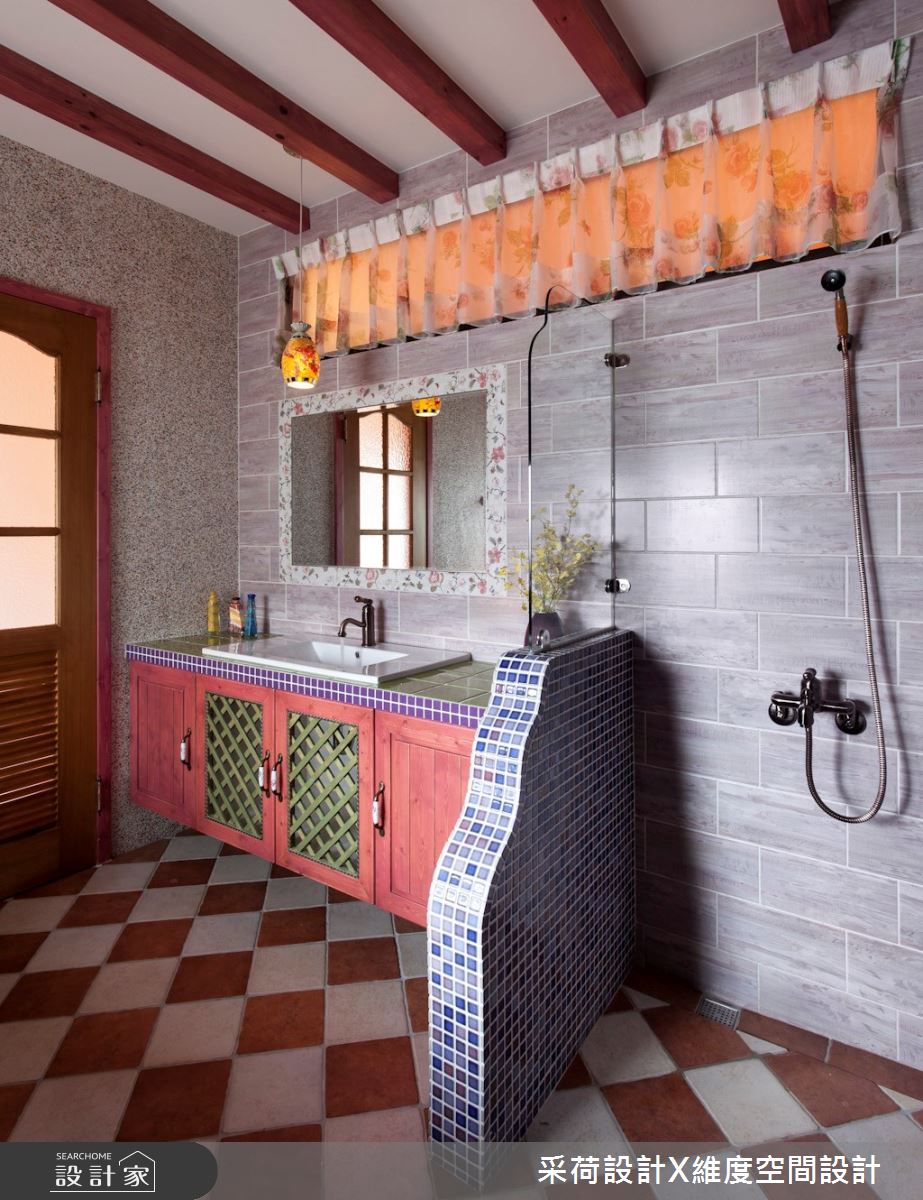 60坪老屋(41~50年)＿鄉村風浴室案例圖片＿采荷設計X維度空間設計＿采荷X維度_14之44