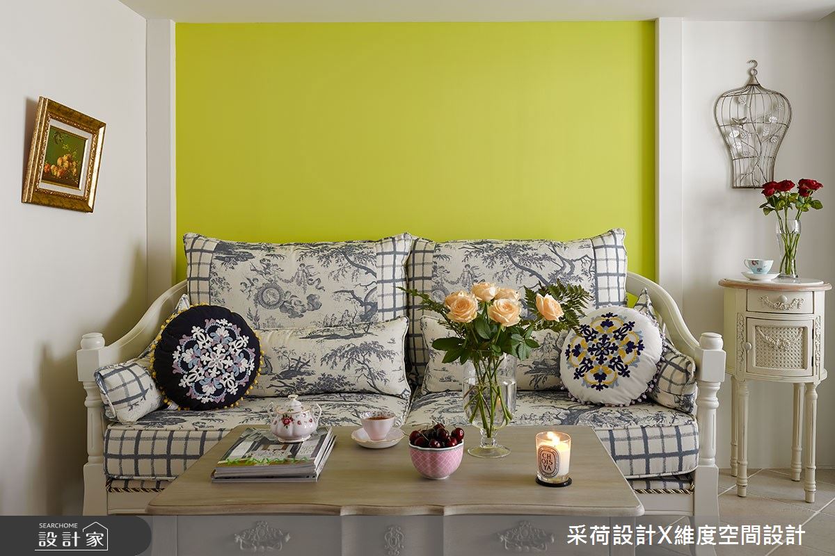 15坪新成屋(5年以下)＿鄉村風客廳案例圖片＿采荷設計X維度空間設計＿采荷X維度_15之12