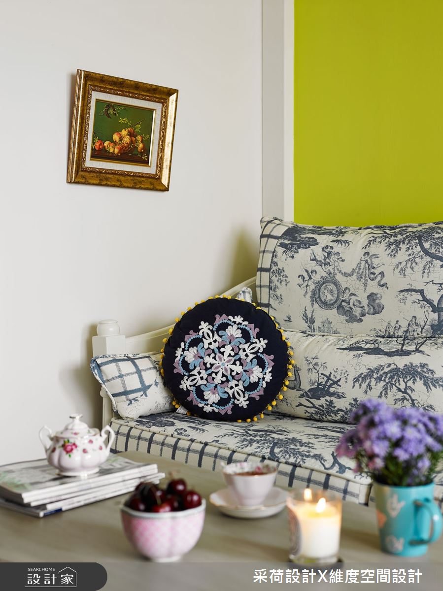 15坪新成屋(5年以下)＿鄉村風客廳案例圖片＿采荷設計X維度空間設計＿采荷X維度_15之14