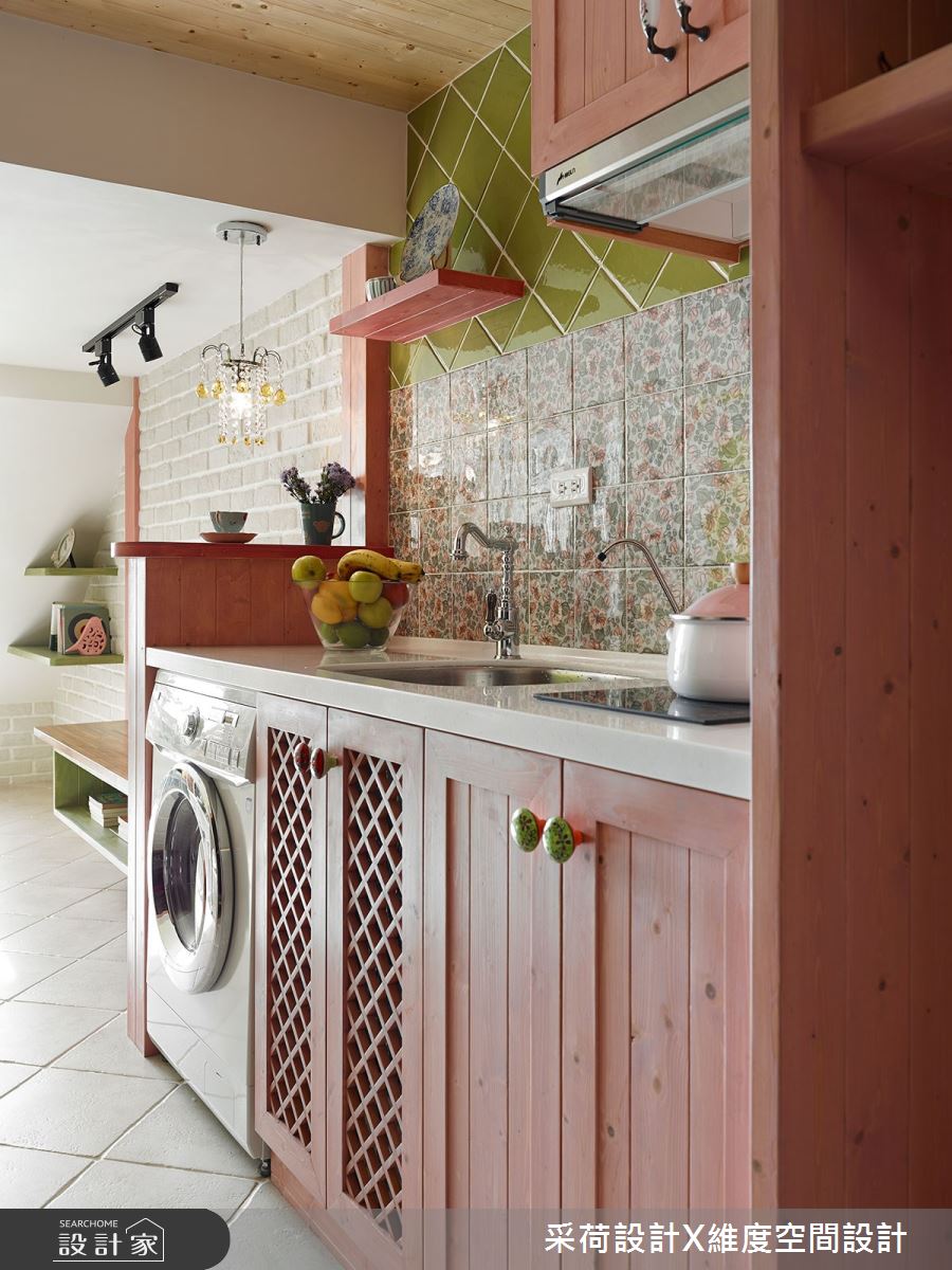 15坪新成屋(5年以下)＿鄉村風玄關客廳案例圖片＿采荷設計X維度空間設計＿采荷X維度_15之7