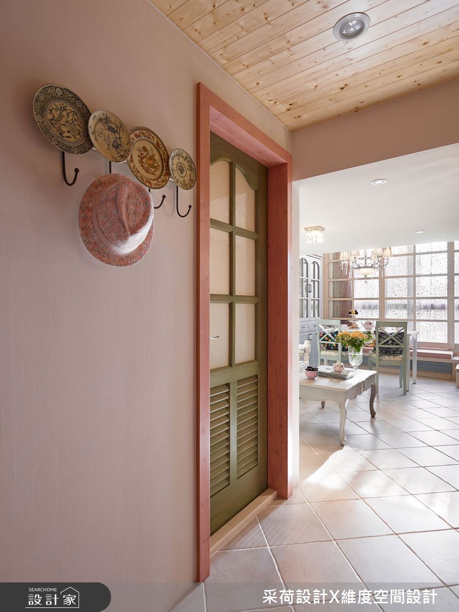 15坪新成屋(5年以下)＿鄉村風玄關客廳案例圖片＿采荷設計X維度空間設計＿采荷X維度_15之9