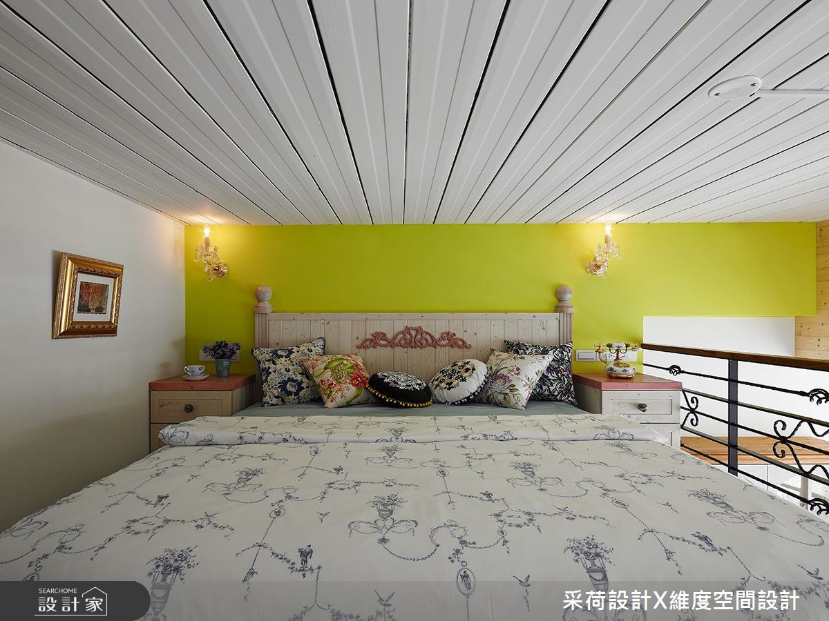 15坪新成屋(5年以下)＿鄉村風臥室案例圖片＿采荷設計X維度空間設計＿采荷X維度_15之27