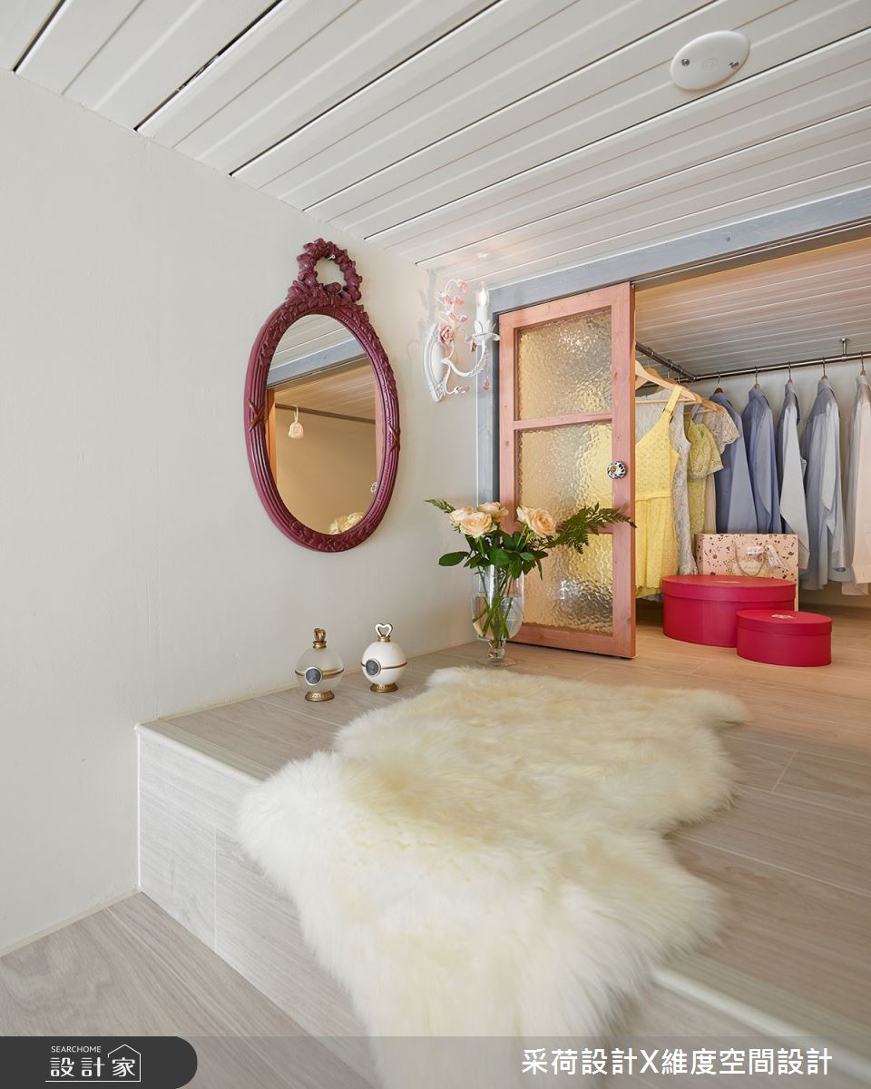 15坪新成屋(5年以下)＿鄉村風臥室更衣間案例圖片＿采荷設計X維度空間設計＿采荷X維度_15之31