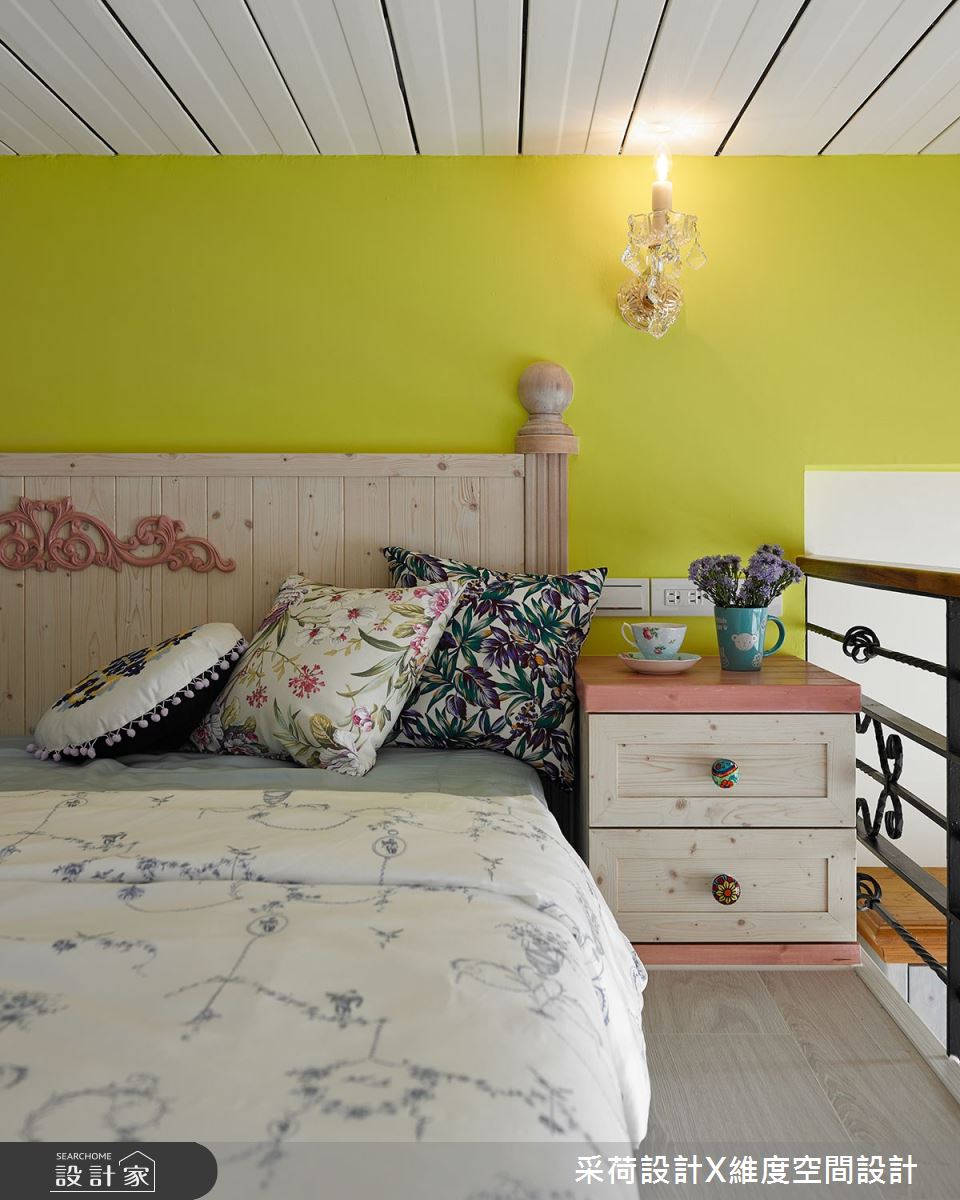 15坪新成屋(5年以下)＿鄉村風臥室案例圖片＿采荷設計X維度空間設計＿采荷X維度_15之29