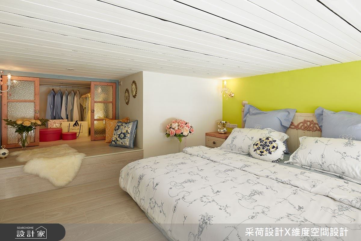 15坪新成屋(5年以下)＿鄉村風臥室更衣間案例圖片＿采荷設計X維度空間設計＿采荷X維度_15之28