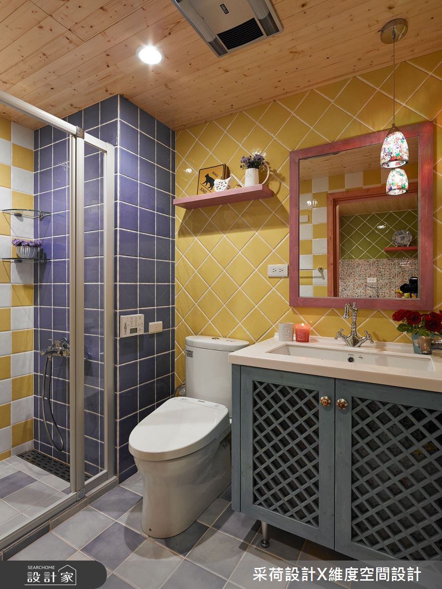 15坪新成屋(5年以下)＿鄉村風浴室案例圖片＿采荷設計X維度空間設計＿采荷X維度_15之32