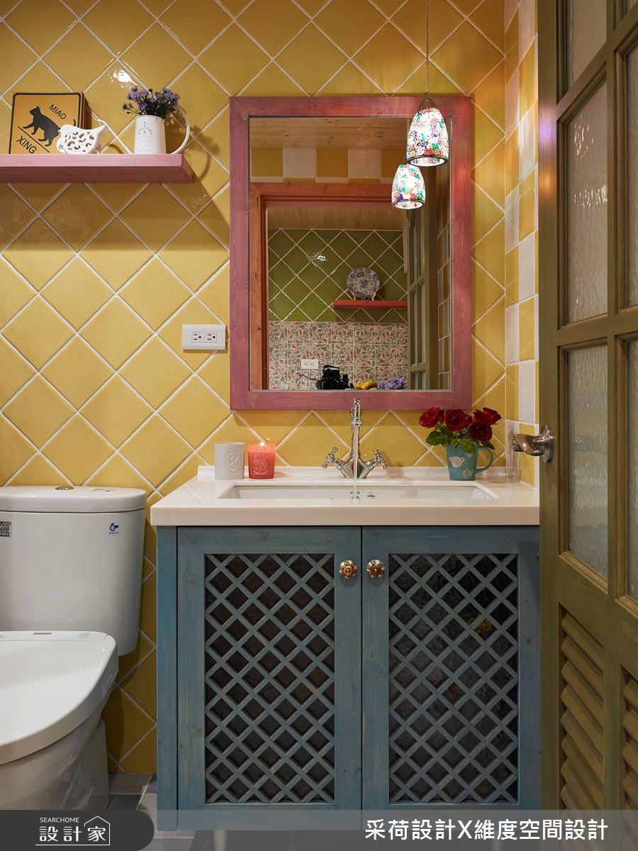 15坪新成屋(5年以下)＿鄉村風浴室案例圖片＿采荷設計X維度空間設計＿采荷X維度_15之33