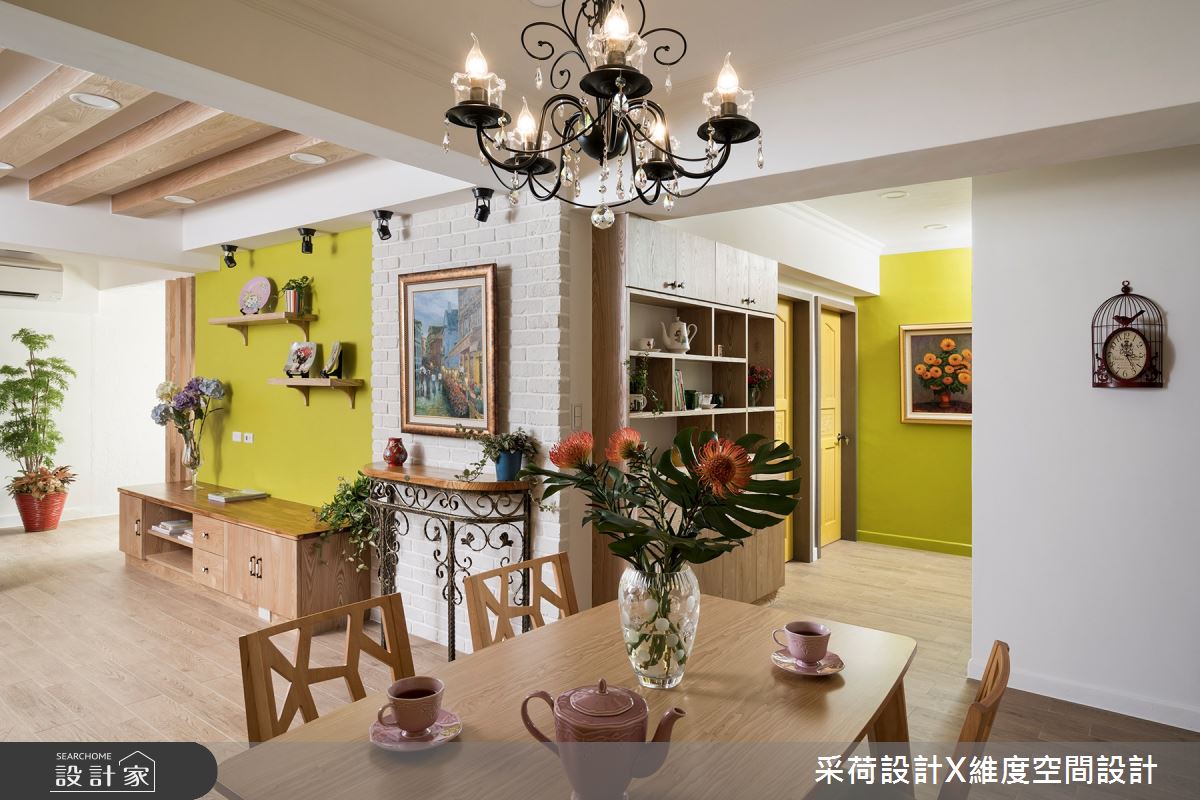 30坪老屋(16~30年)＿鄉村風客廳餐廳案例圖片＿采荷設計X維度空間設計＿采荷X維度_16之4