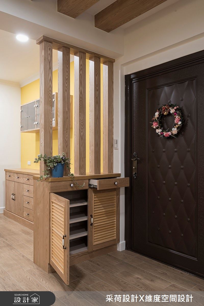 30坪老屋(16~30年)＿鄉村風玄關案例圖片＿采荷設計X維度空間設計＿采荷X維度_16之2