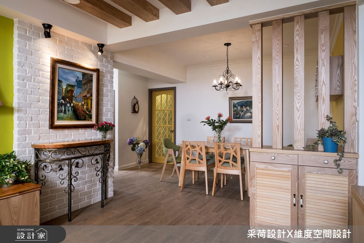 30坪老屋(16~30年)＿鄉村風客廳餐廳案例圖片＿采荷設計X維度空間設計＿采荷X維度_16之1
