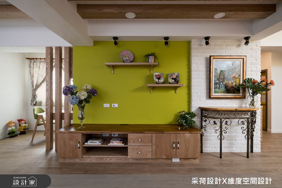 30坪老屋(16~30年)＿鄉村風客廳案例圖片＿采荷設計X維度空間設計＿采荷X維度_16之8