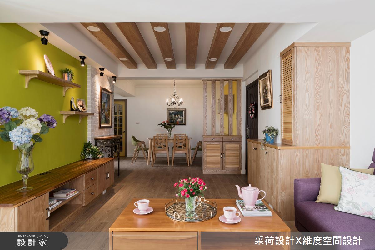 30坪老屋(16~30年)＿鄉村風客廳餐廳案例圖片＿采荷設計X維度空間設計＿采荷X維度_16之11