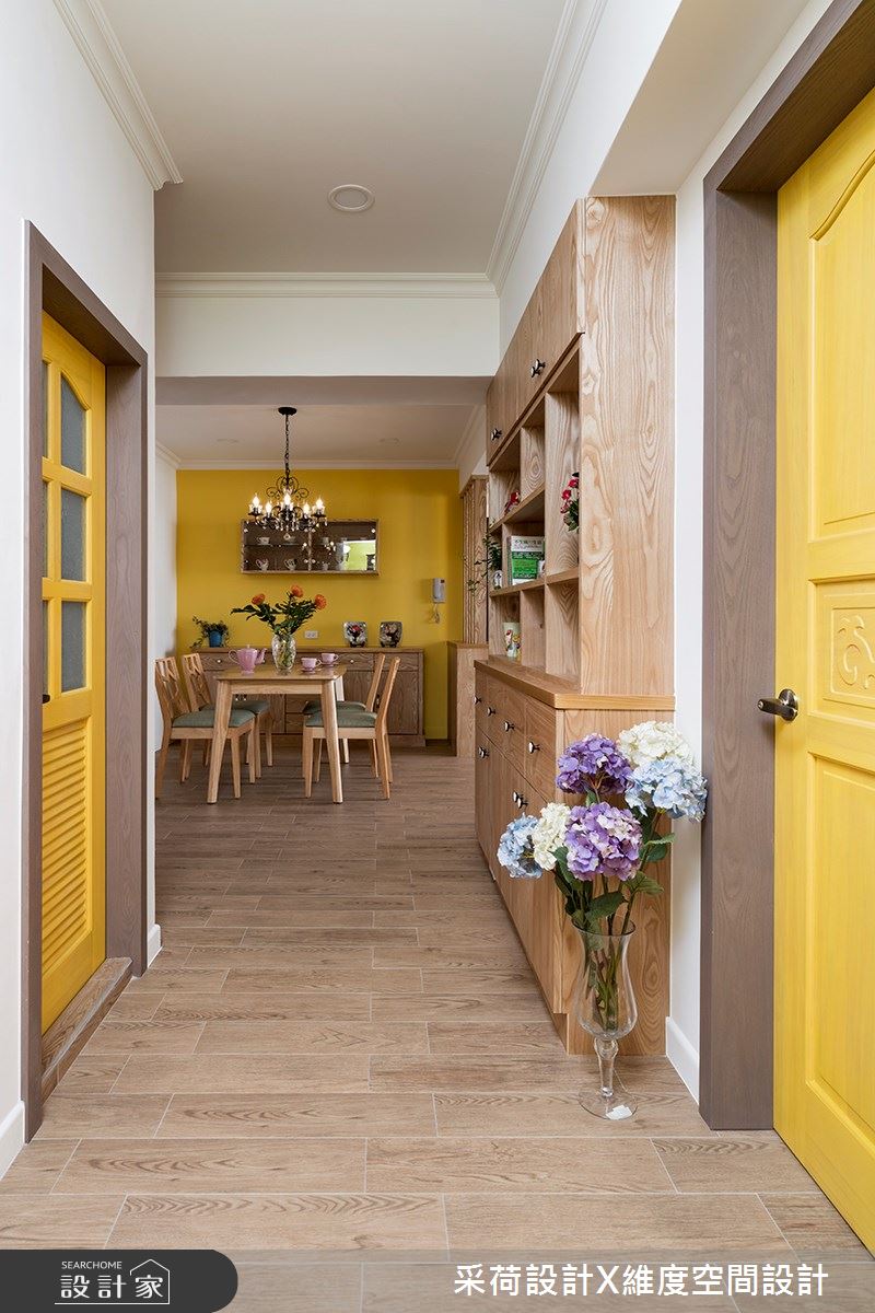 30坪老屋(16~30年)＿鄉村風餐廳走廊案例圖片＿采荷設計X維度空間設計＿采荷X維度_16之13