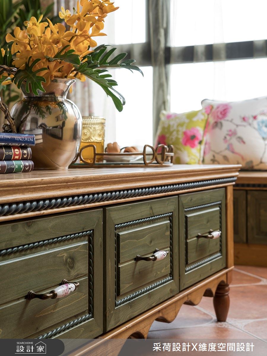 50坪新成屋(5年以下)＿鄉村風客廳案例圖片＿采荷設計X維度空間設計＿采荷X維度_17之9