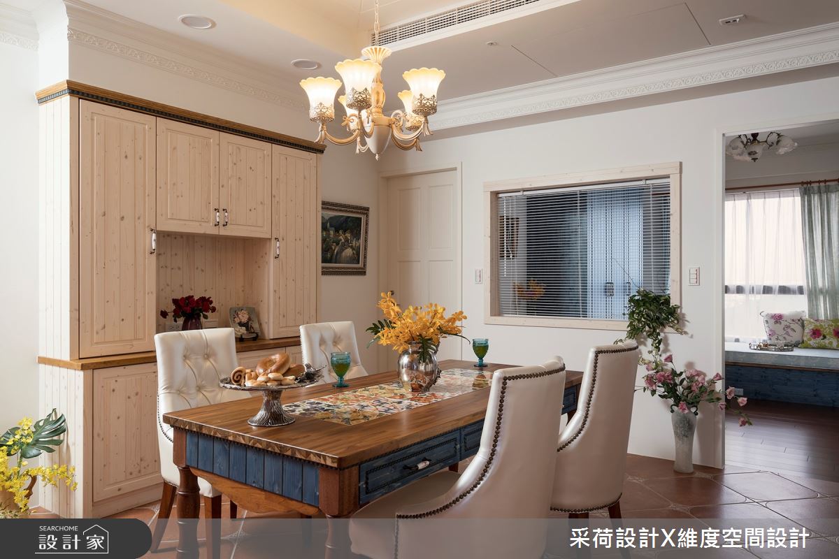 50坪新成屋(5年以下)＿鄉村風餐廳案例圖片＿采荷設計X維度空間設計＿采荷X維度_17之13