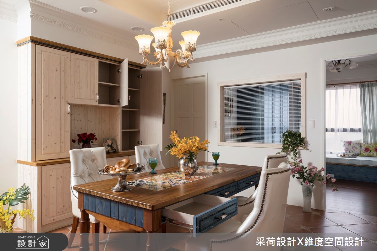 50坪新成屋(5年以下)＿鄉村風餐廳案例圖片＿采荷設計X維度空間設計＿采荷X維度_17之14
