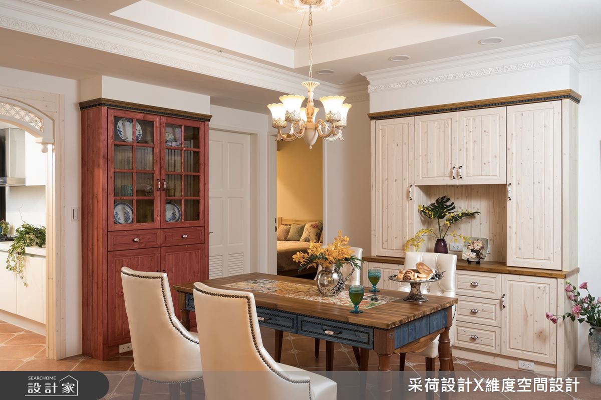 50坪新成屋(5年以下)＿鄉村風餐廳案例圖片＿采荷設計X維度空間設計＿采荷X維度_17之15