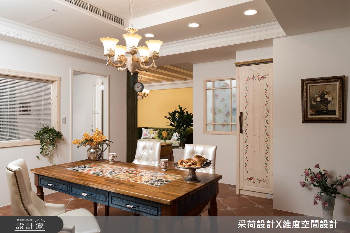 50坪新成屋(5年以下)＿鄉村風餐廳案例圖片＿采荷設計X維度空間設計＿采荷X維度_17之17