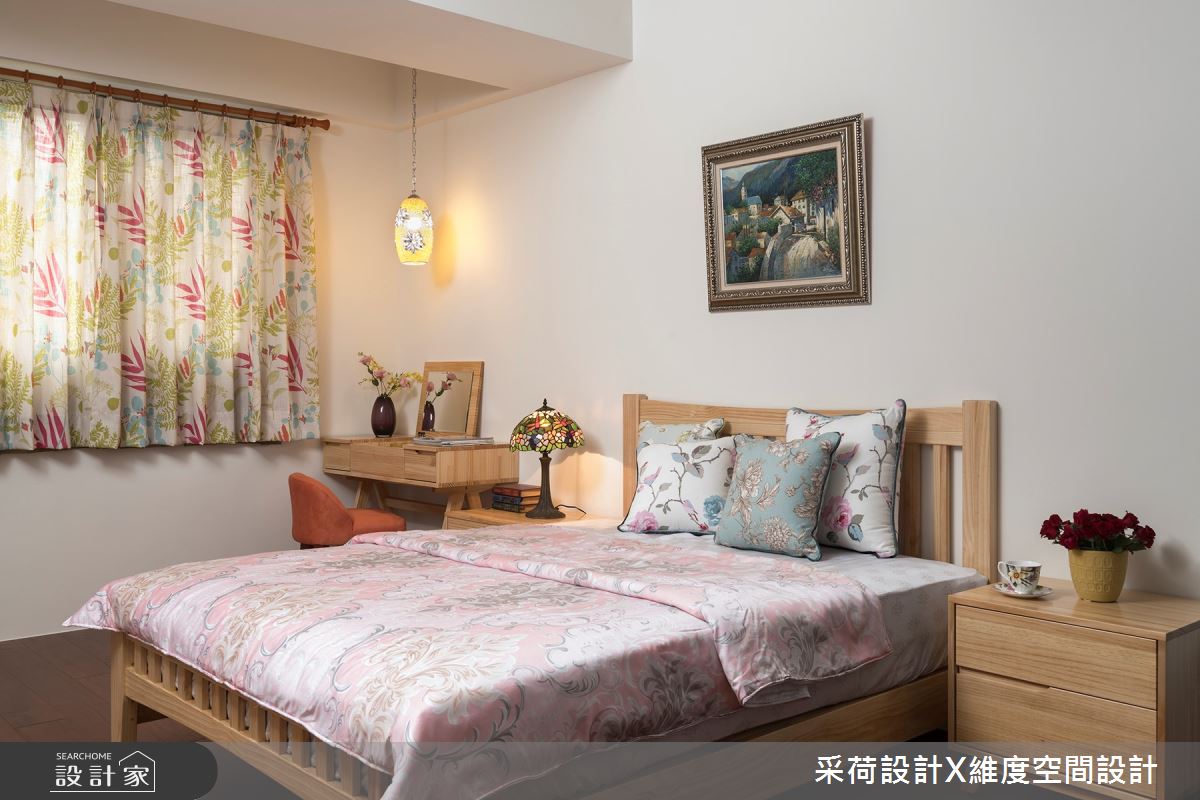 50坪新成屋(5年以下)＿鄉村風臥室案例圖片＿采荷設計X維度空間設計＿采荷X維度_17之25
