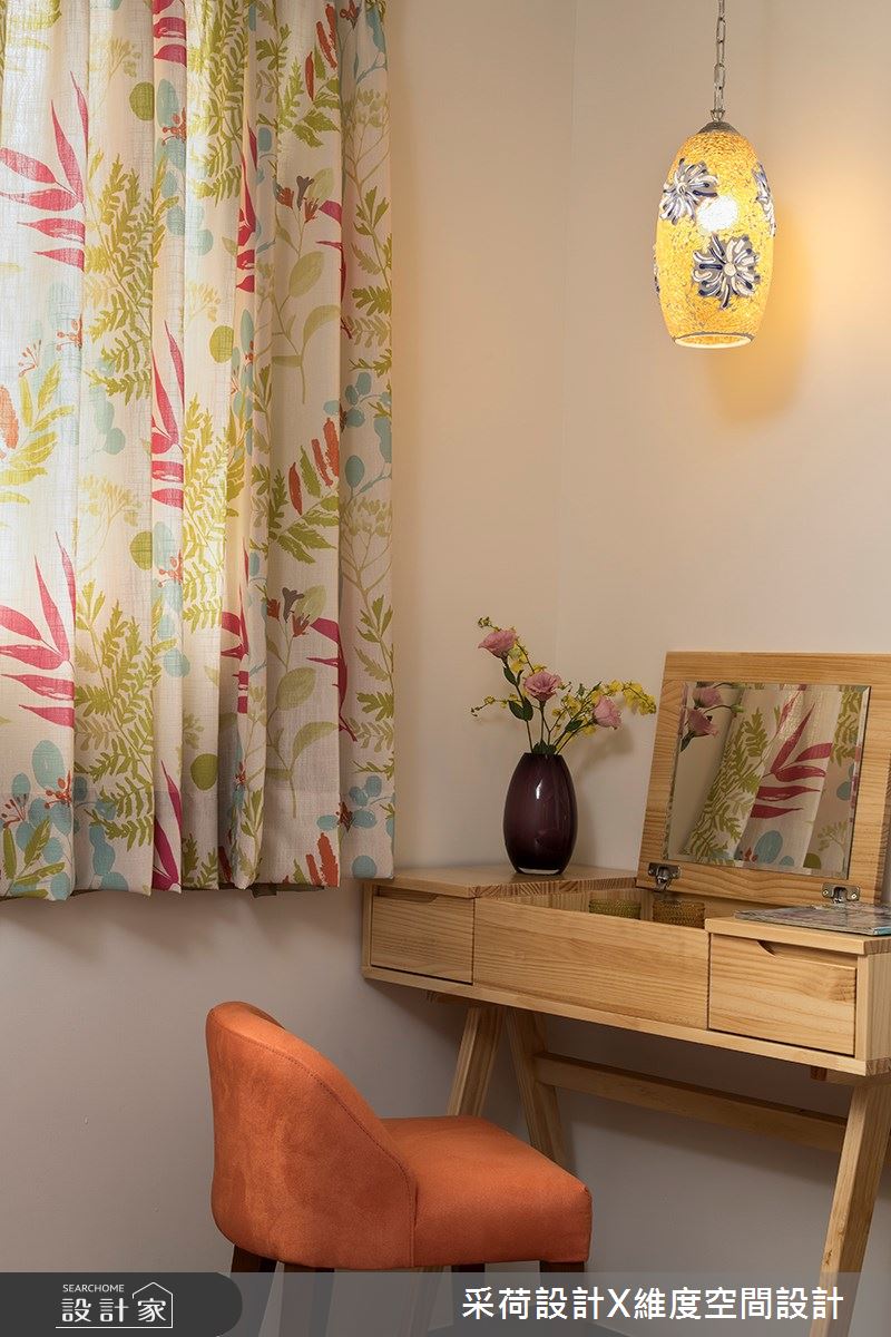 50坪新成屋(5年以下)＿鄉村風臥室案例圖片＿采荷設計X維度空間設計＿采荷X維度_17之27