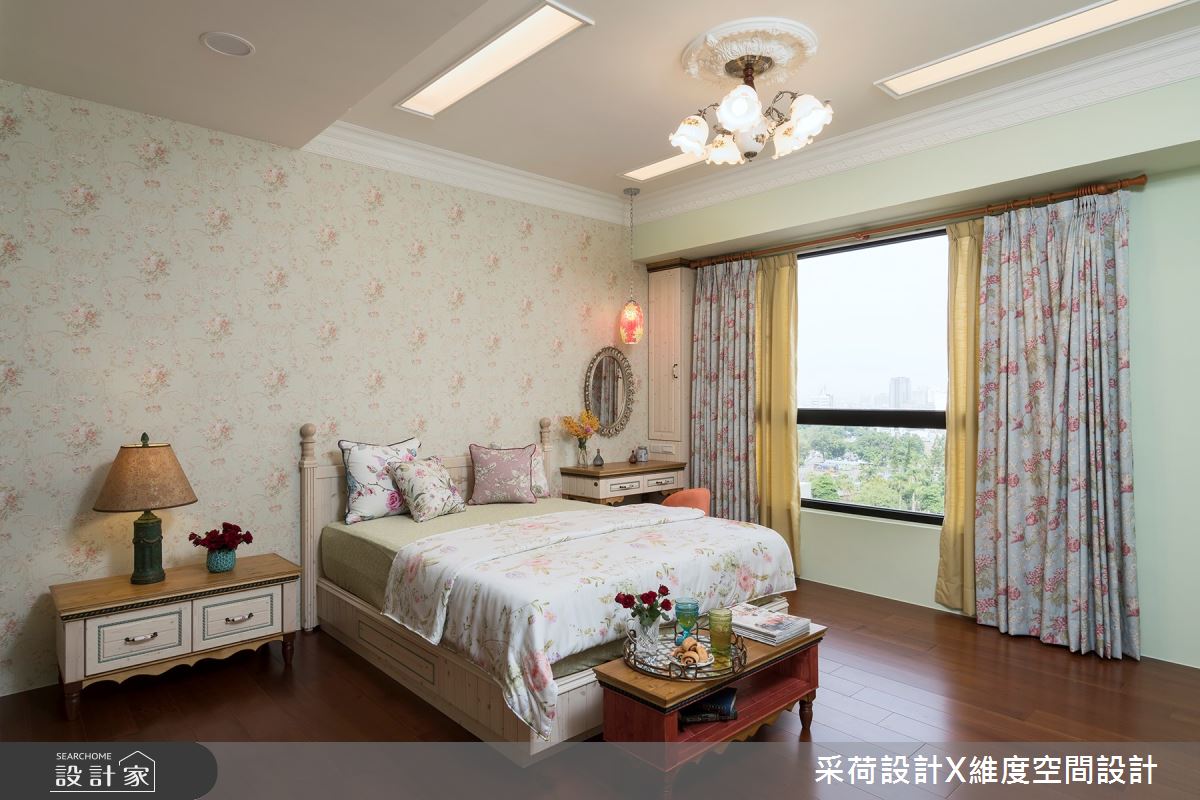 50坪新成屋(5年以下)＿鄉村風臥室案例圖片＿采荷設計X維度空間設計＿采荷X維度_17之29
