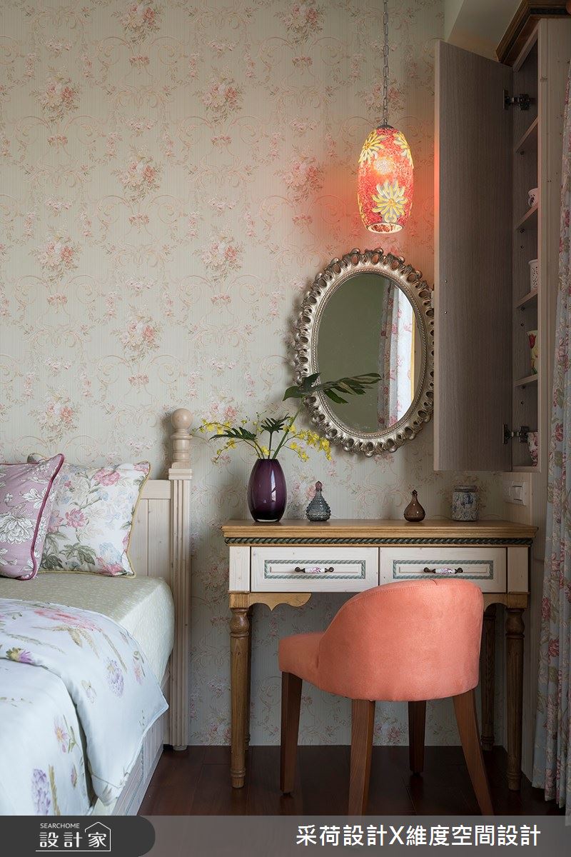50坪新成屋(5年以下)＿鄉村風臥室案例圖片＿采荷設計X維度空間設計＿采荷X維度_17之35