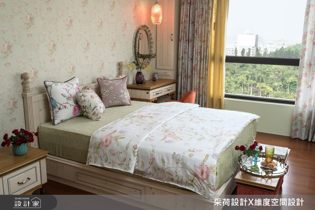 50坪新成屋(5年以下)＿鄉村風臥室案例圖片＿采荷設計X維度空間設計＿采荷X維度_17之31