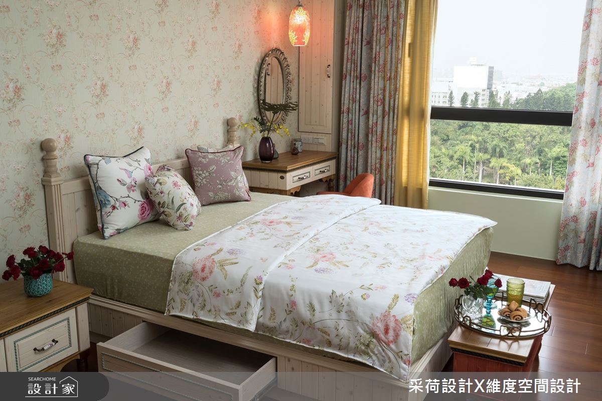 50坪新成屋(5年以下)＿鄉村風臥室案例圖片＿采荷設計X維度空間設計＿采荷X維度_17之32