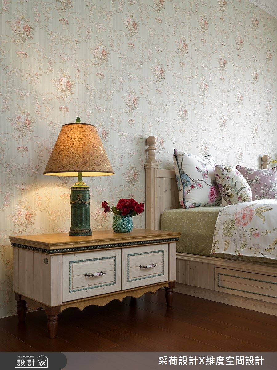 50坪新成屋(5年以下)＿鄉村風臥室案例圖片＿采荷設計X維度空間設計＿采荷X維度_17之36