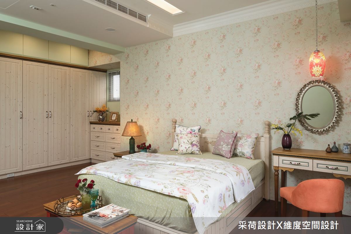 50坪新成屋(5年以下)＿鄉村風臥室案例圖片＿采荷設計X維度空間設計＿采荷X維度_17之33