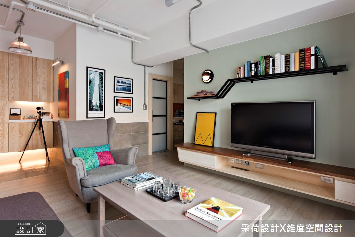 25坪中古屋(5~15年)＿混搭風客廳案例圖片＿采荷設計X維度空間設計＿采荷X維度_26之5