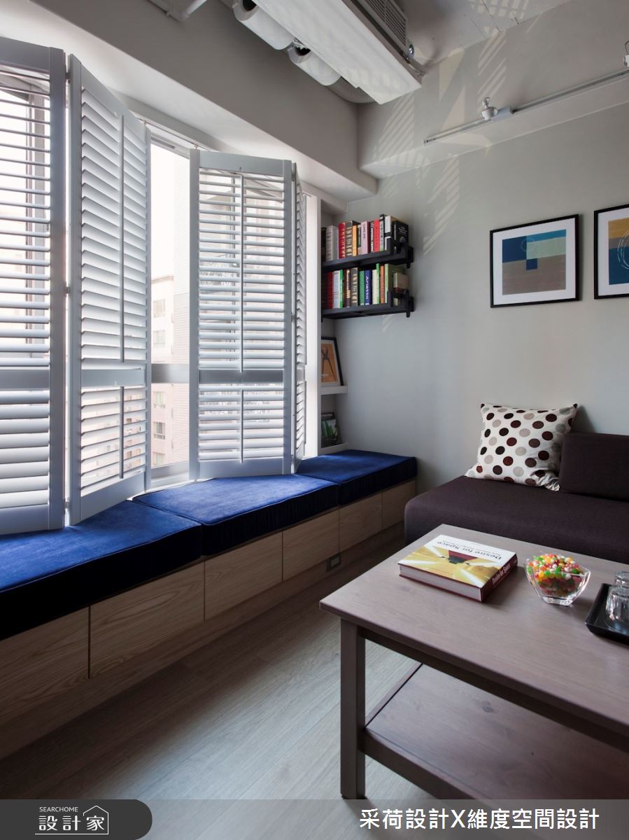 25坪中古屋(5~15年)＿混搭風客廳臥榻案例圖片＿采荷設計X維度空間設計＿采荷X維度_26之9