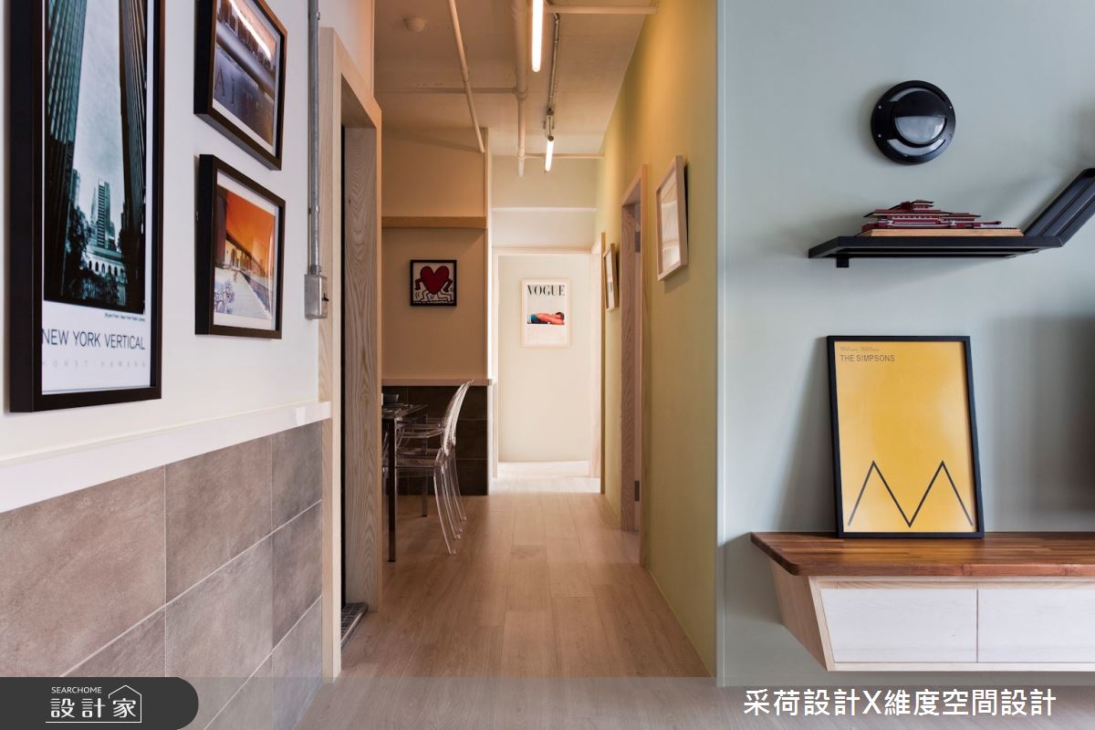 25坪中古屋(5~15年)＿混搭風走廊案例圖片＿采荷設計X維度空間設計＿采荷X維度_26之11