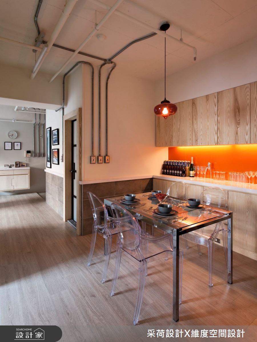 25坪中古屋(5~15年)＿混搭風餐廳案例圖片＿采荷設計X維度空間設計＿采荷X維度_26之14