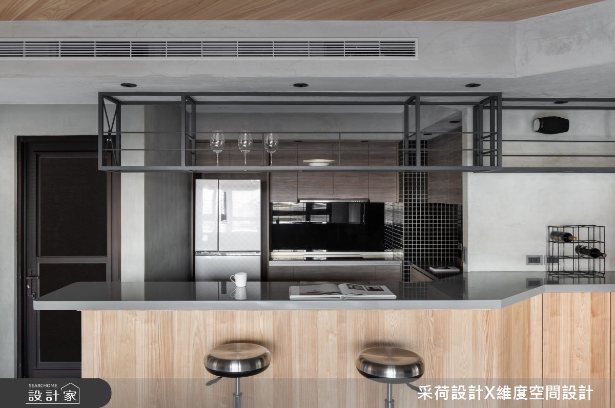 35坪預售屋＿簡約風餐廳廚房吧檯中島案例圖片＿采荷設計X維度空間設計＿采荷X維度_27之12