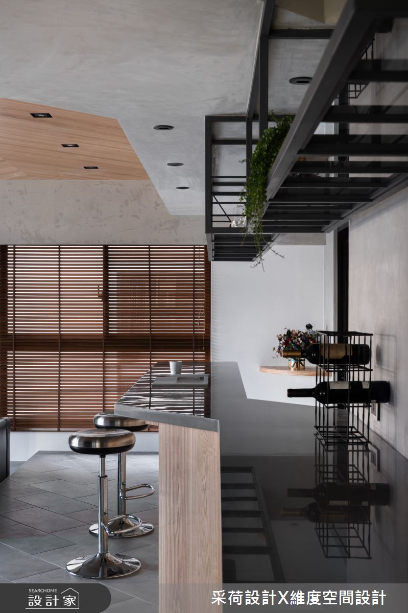 35坪預售屋＿簡約風餐廳廚房吧檯中島案例圖片＿采荷設計X維度空間設計＿采荷X維度_27之13