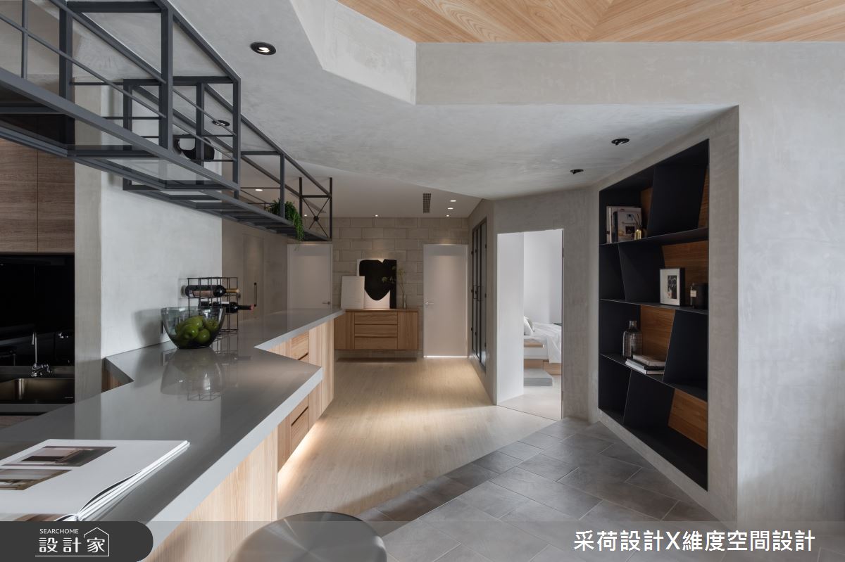 35坪預售屋＿簡約風客廳餐廳吧檯中島案例圖片＿采荷設計X維度空間設計＿采荷X維度_27之15