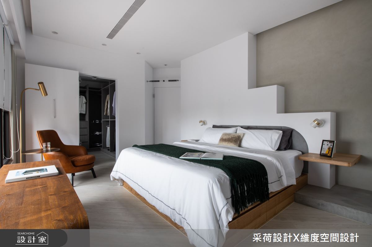 35坪預售屋＿簡約風臥室案例圖片＿采荷設計X維度空間設計＿采荷X維度_27之24