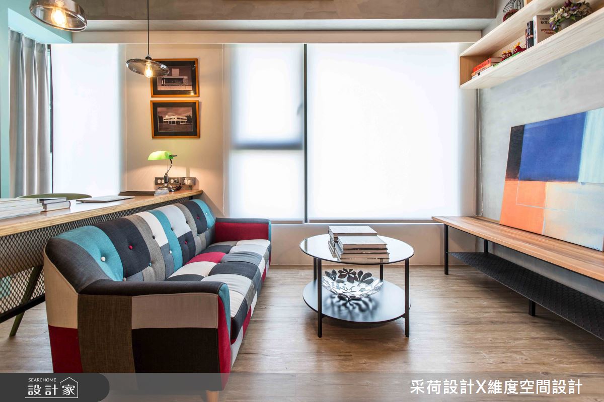 13坪新成屋(5年以下)＿混搭風客廳書房案例圖片＿采荷設計X維度空間設計＿采荷X維度_29之1