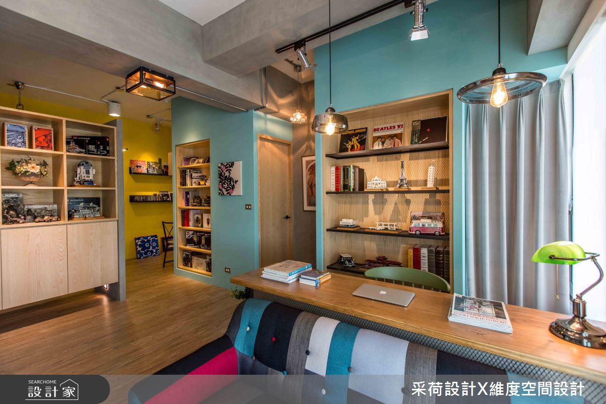 13坪新成屋(5年以下)＿混搭風客廳書房案例圖片＿采荷設計X維度空間設計＿采荷X維度_29之7
